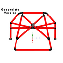 Modularer Überrollkäfig mit 3D-gedruckten Verbindern - Gespreizte Version - Spannsysem