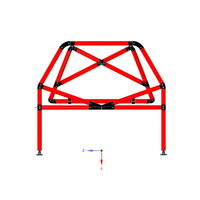 Modularer Überrollkäfig mit 3D-gedruckten Verbindern - Spannsysem